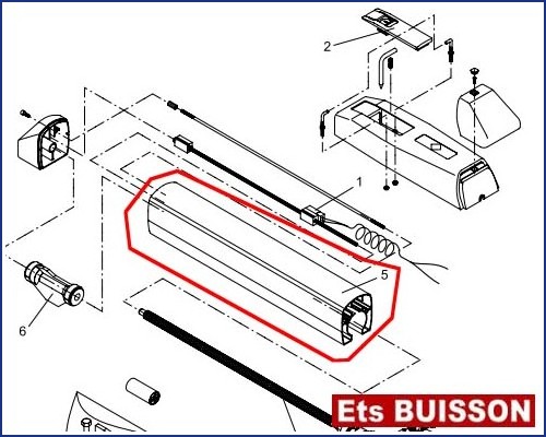 BENINCA DU.35V - Guide N°5 Ref. 9686057